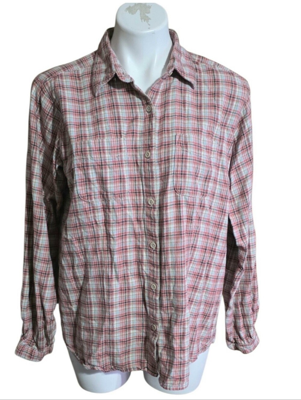 Woolrich Plaid Flannel Top Multicolor Size L - Picture 2 of 10